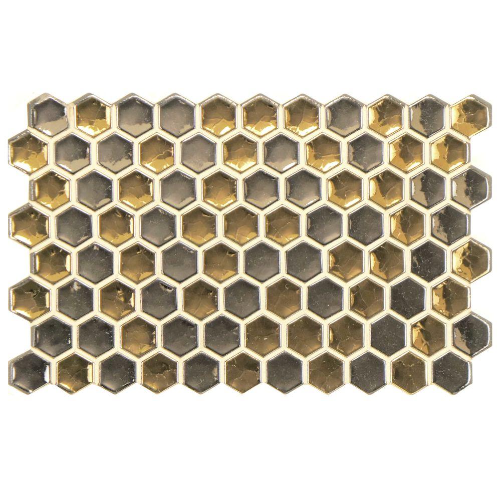 Merola Tile Caa Anello 5 1 2 In X 9 Metallic Porcelain Merola Tile Caa Anello 5 1 2 In X 9 Metallic