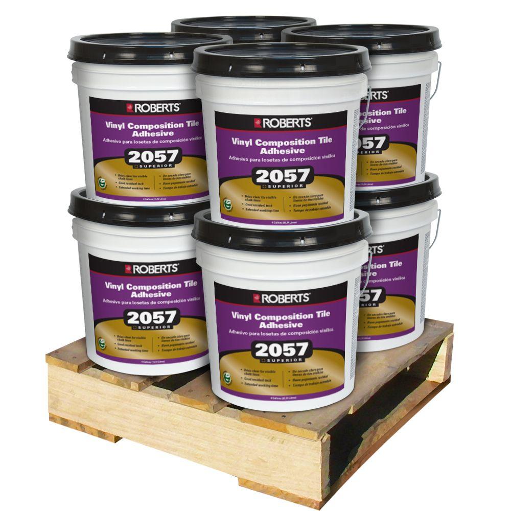 Roberts 4 Gal. Premium Vinyl Tile Glue Adhesive (8 Pail Pallet) by Roberts