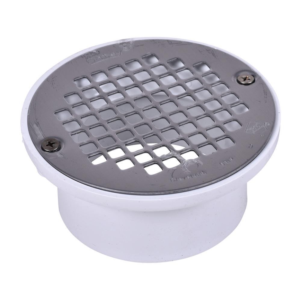 Oatey PVC Drain With Stainless Steel Strainer-435832 - The Home Depot