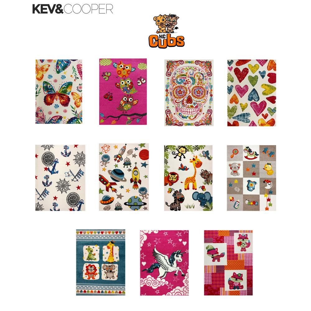 colorful playroom rug