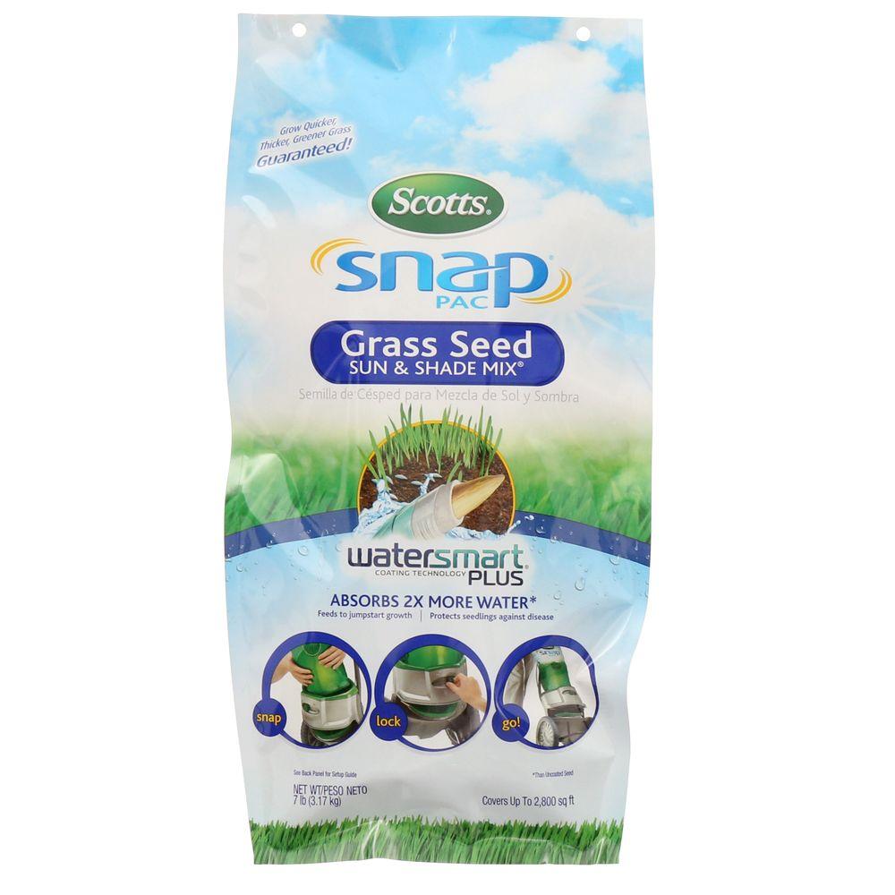 Scotts Snap Pac 7 lb. Sun and Shade Grass Seed13000 The Home Depot