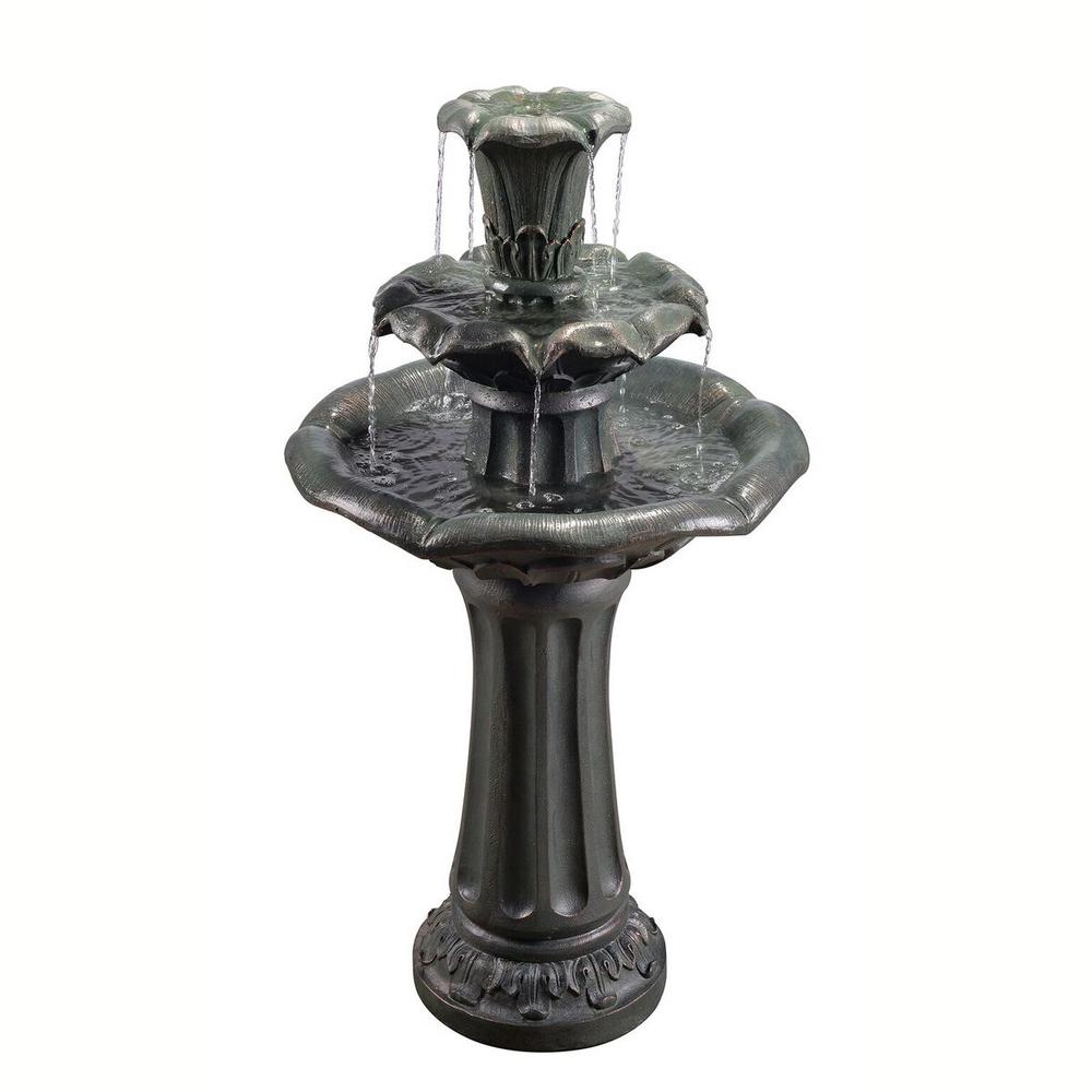Peaktop Outdoor Lily Tier Fountain Tdc Vfd8207 The Home Depot