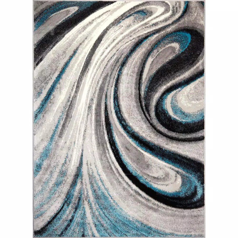 Photo 1 of Boho Odette Multi/Blue 7 ft. 9 in. x 10 ft. 2 in. Indoor Area Rug