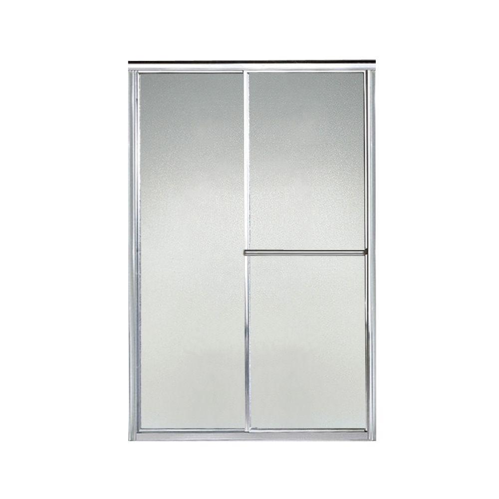 Sterling Standard 59 In X 65 In Framed Sliding Shower Door In Silver With Handle 660b Sp 59s The Home Depot
