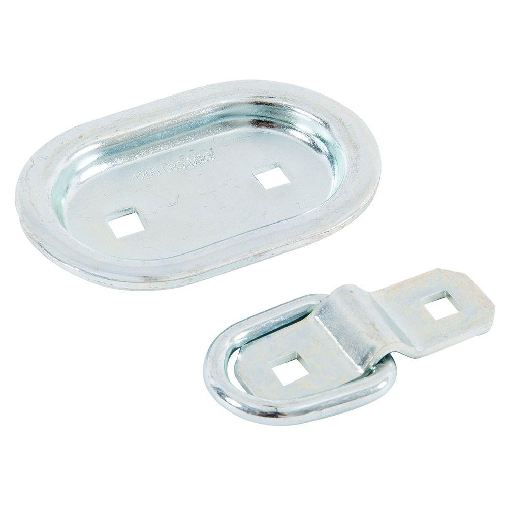 Keeper 23/4 in. Oval Plate Recessed Anchor89312 The Home Depot