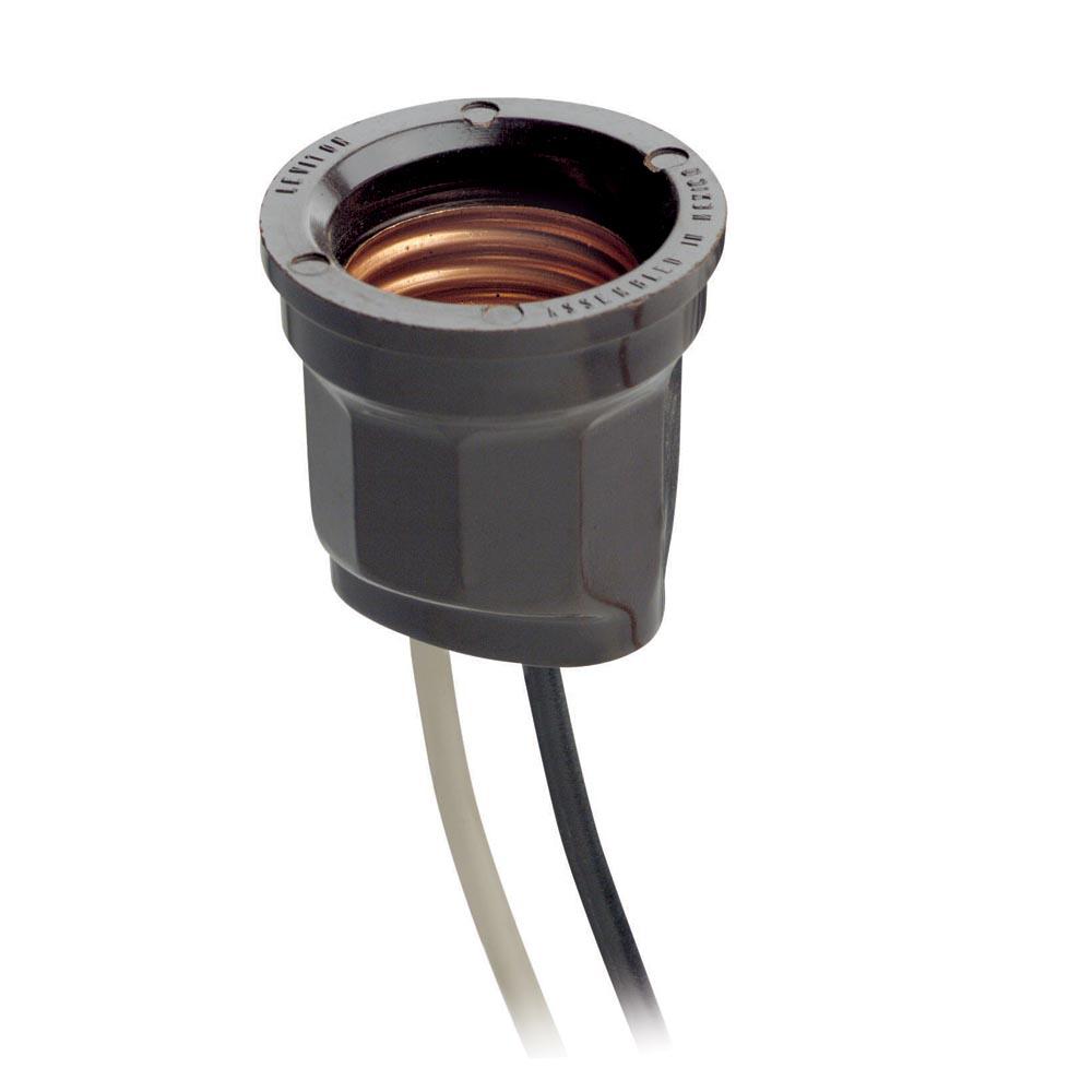 Leviton 660W Phenolic Pan Medium Base Keyless Incandescent Lampholder