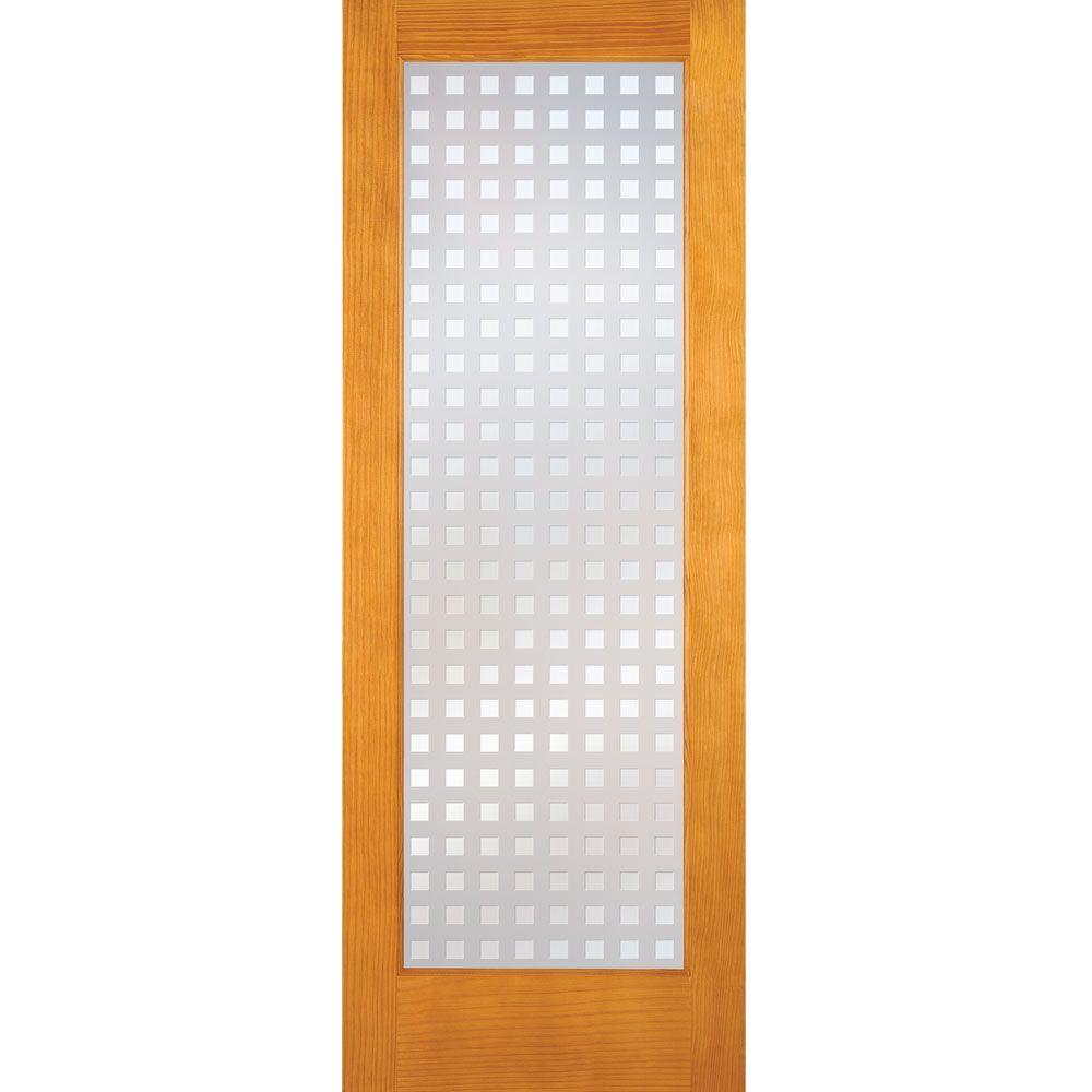 Feather River Doors 32 In X 80 Multicube Woodgrain 1 Lite Feather River Doors 32 In X 80 Multicube Woodgrain 1 Lite Unfinished Pine Interior Door Slab En15012868e610 The Home Depot