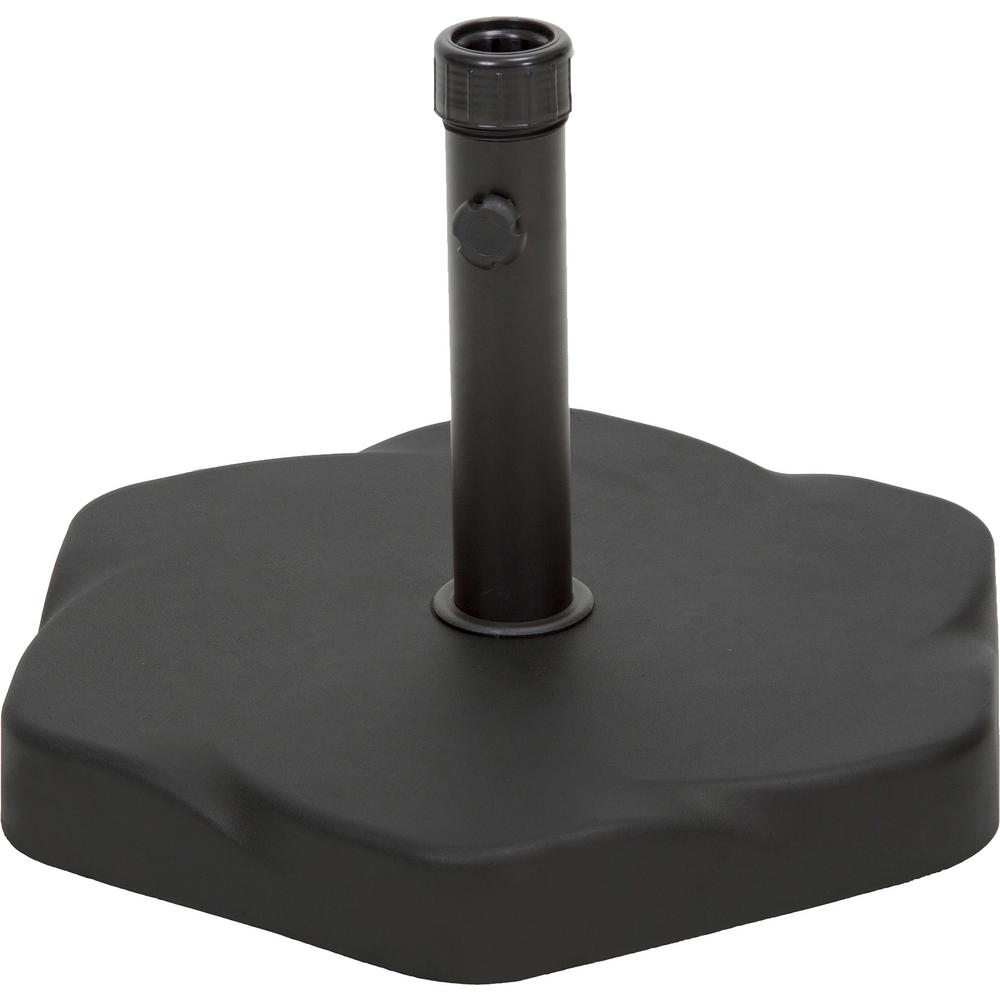 Noble House 65 lbs. Hexagon Concrete Patio Umbrella Base in Black