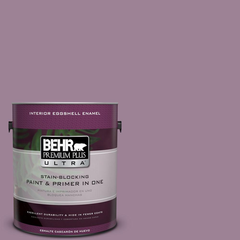 Behr Premium Plus Ultra 1 Gal S110 5 Garden Plum Eggshell Enamel S110 5 Garden Plum Eggshell Enamel Interior Paint And Primer In One 275401 The Home Depot