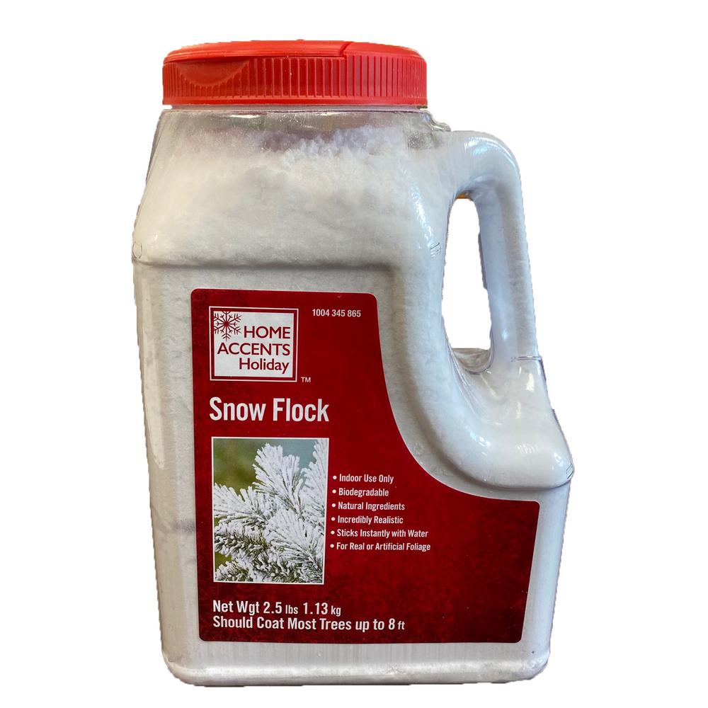 Home Accents Holiday 2 Lbs Large Snow Flock Flk Decorlg The Home Depot