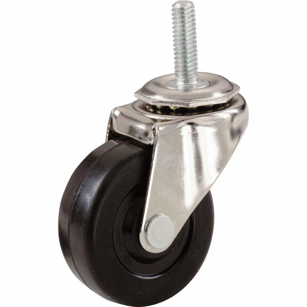 4 Threaded Stem Swivel Caster Non Marking TPR Rubber Tread 1//2-13 x 1-1//2 Stem Service Caster Brand