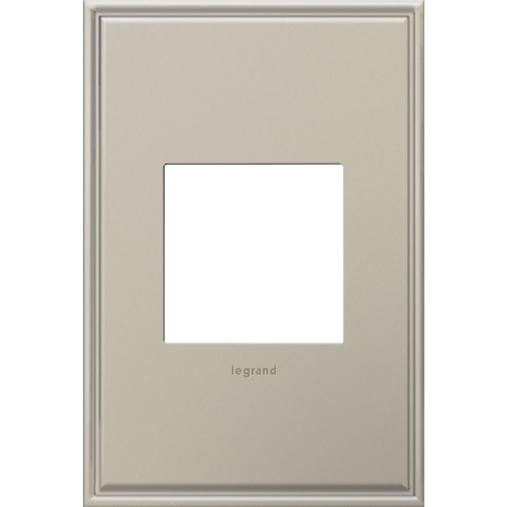 Legrand adorne 4-Gang 2 Module Wall Plate, Beaded Border, Antique Nickel by Legrand adorne