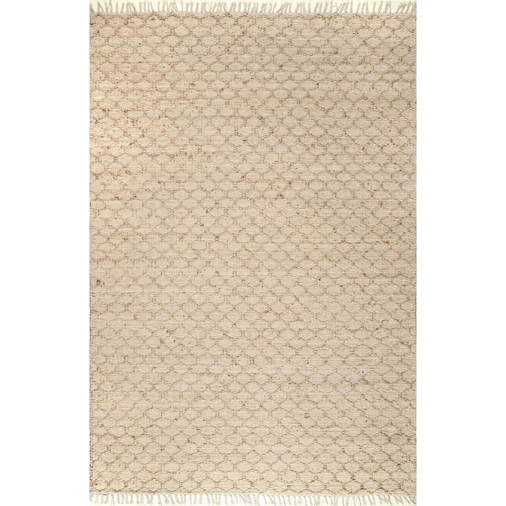 Nuloom Flatwoven Trellis Jute Natural 6 Ft X 9 Area Rug Nuloom Flatwoven Trellis Jute Natural 6 Ft X 9 Area Rug