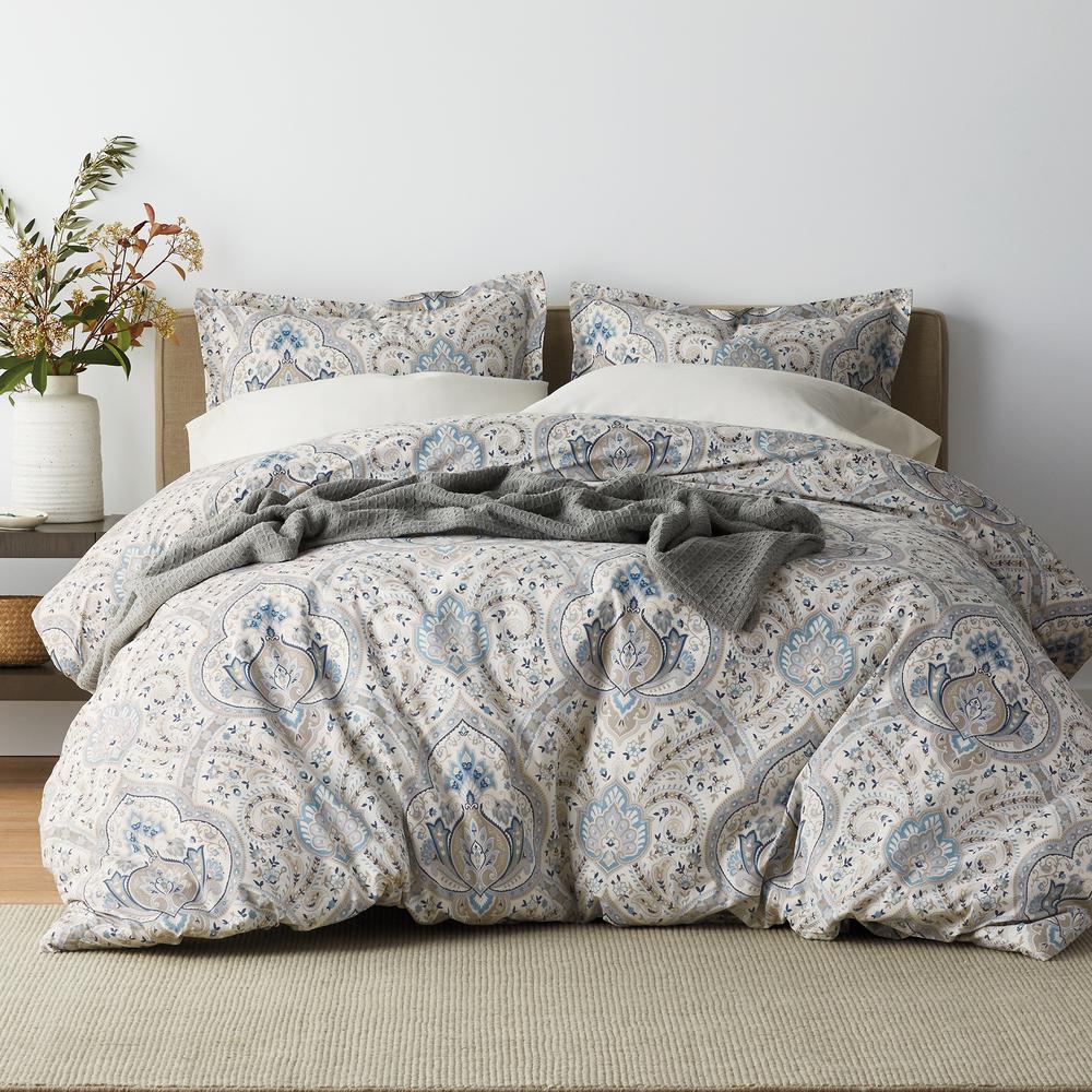The Company Store Inverness 3-Piece 200 Thread Count Cotton Percale Queen Duvet Cover Set, Multi was $156.99 now $93.99 (40.0% off)