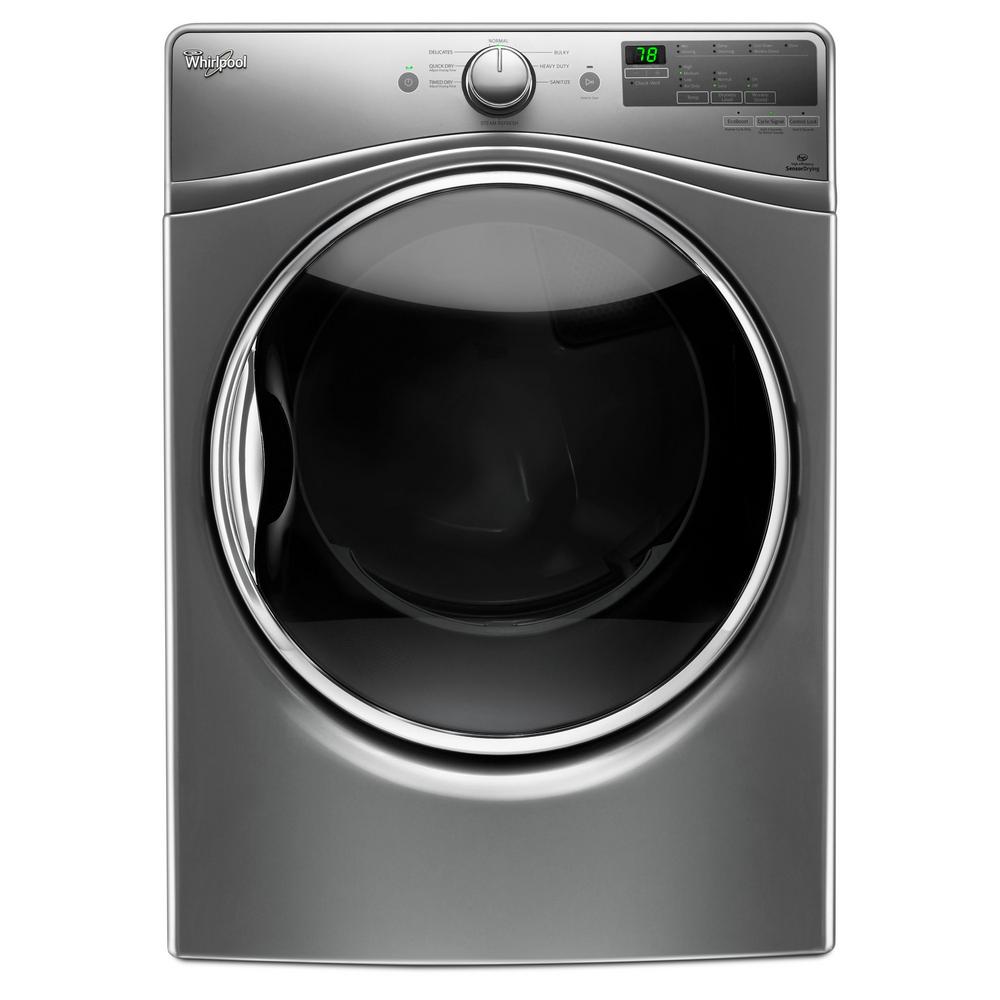 Whirlpool 7 4 Cu Ft 240 Volt Stackable Chrome Shadow Electric Whirlpool 7 4 Cu Ft 240 Volt Stackable Chrome Shadow Electric Vented Dryer With