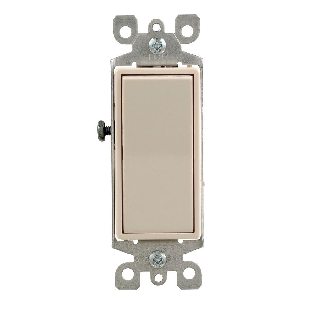 Leviton Decora 15 Amp 3-Way Switch, Light Almond-R66-05603 ... decor rocker light switch wiring diagram 