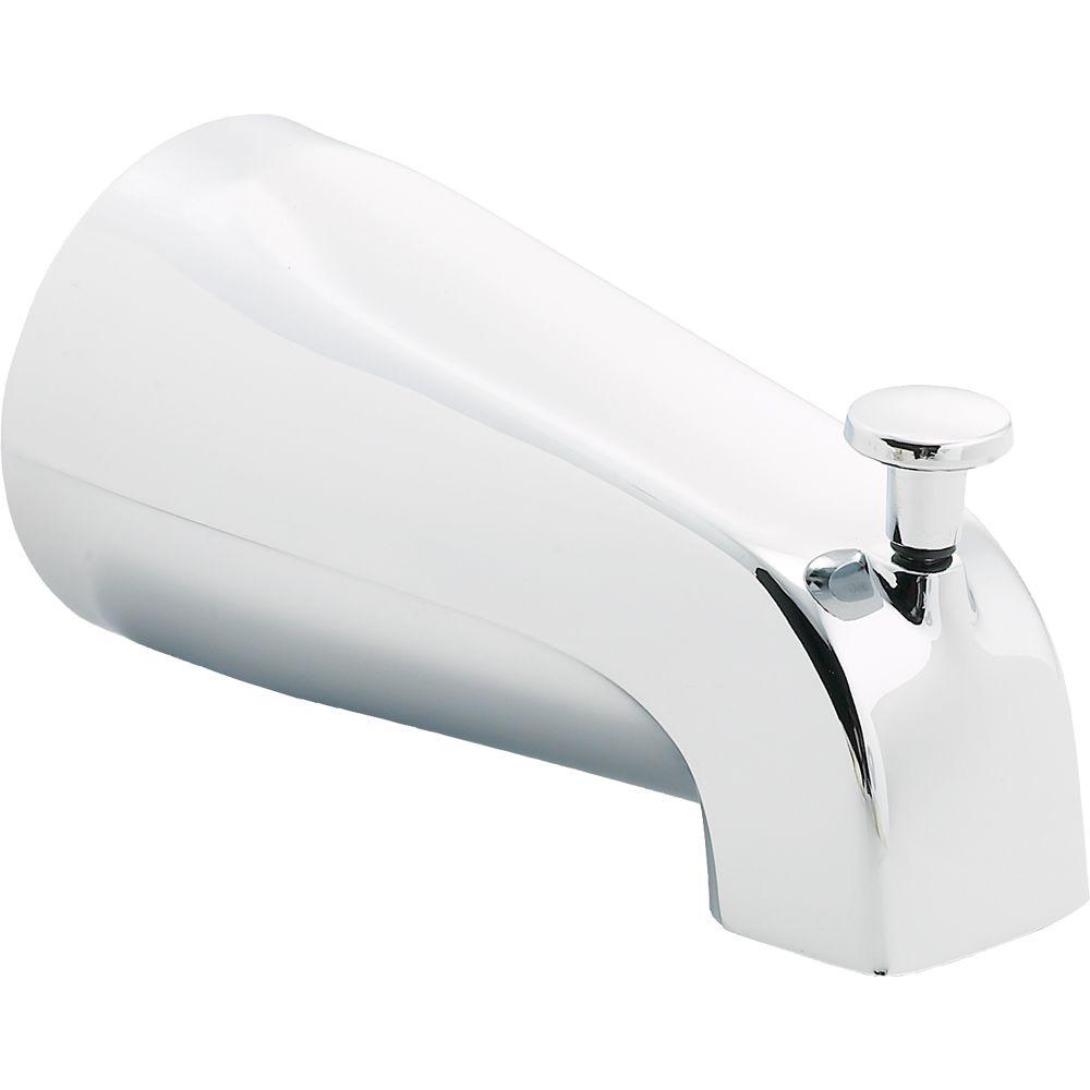 Delta 5.38 in. Long PullUp Diverter Tub Spout in ChromeU1072PK The Home Depot