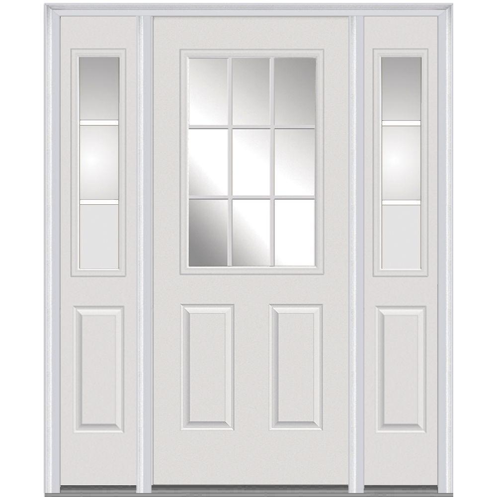 60 X 80 White Front Doors Exterior The Home Depot