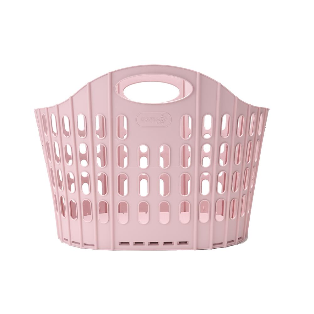 pink laundry basket