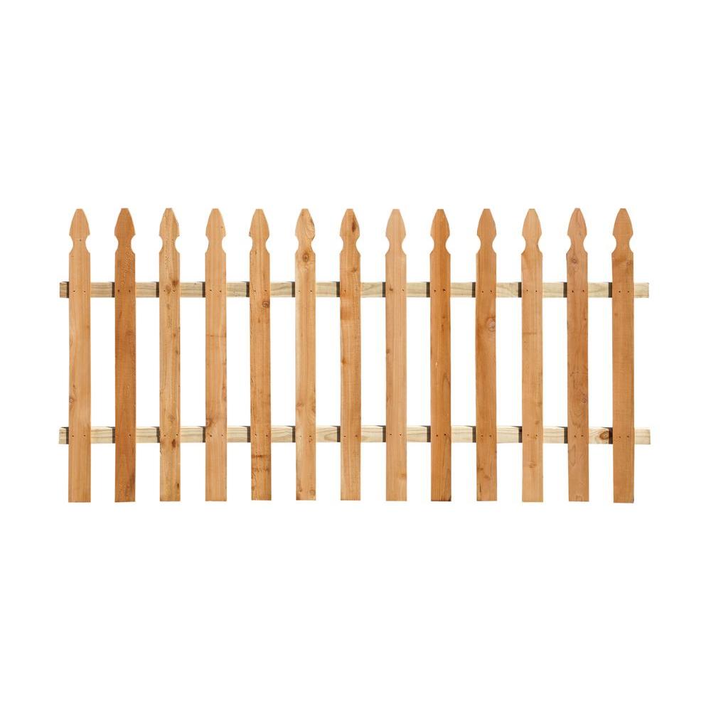 Wood Fence Panels Wood Fencing The Home Depot