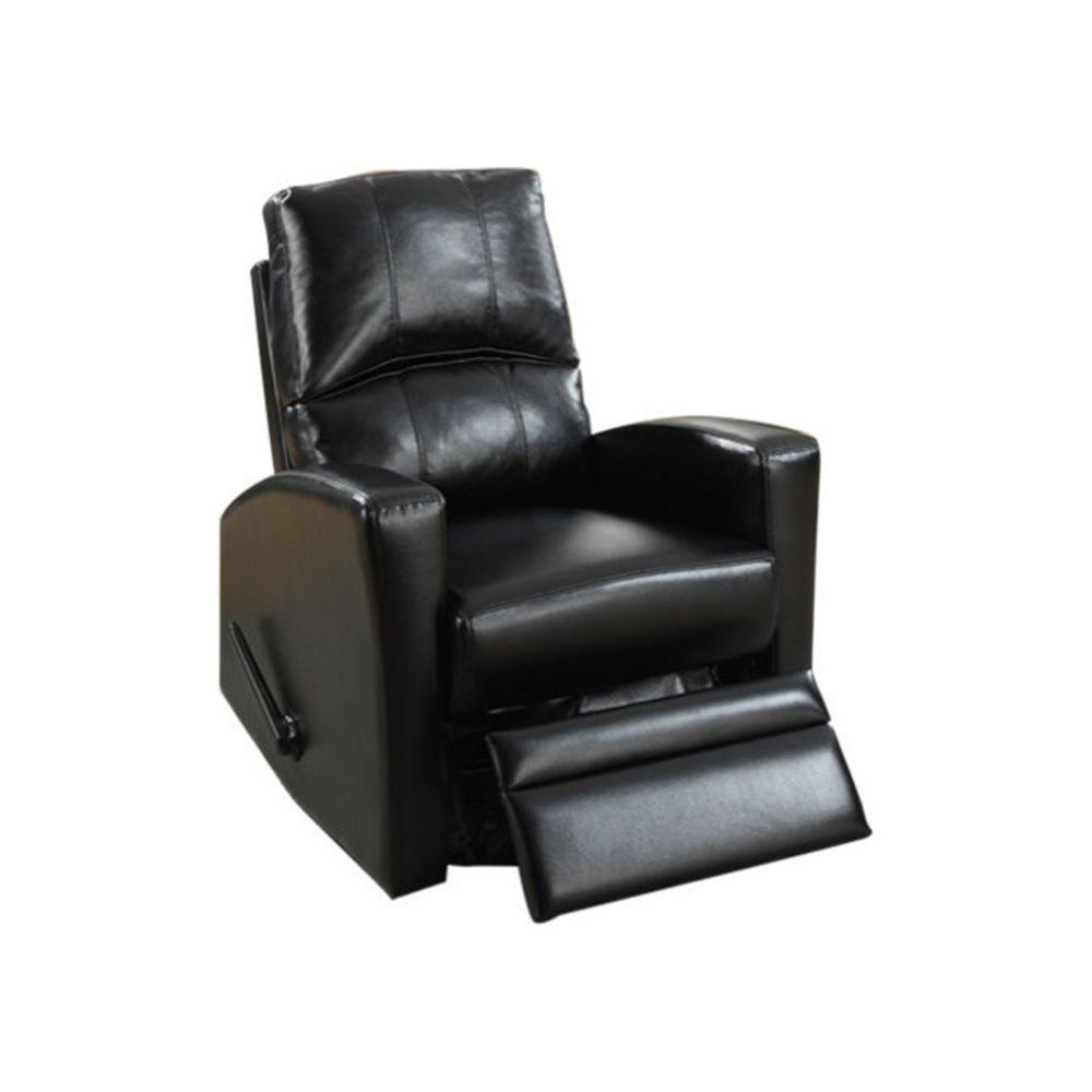 faux leather swivel rocker recliner