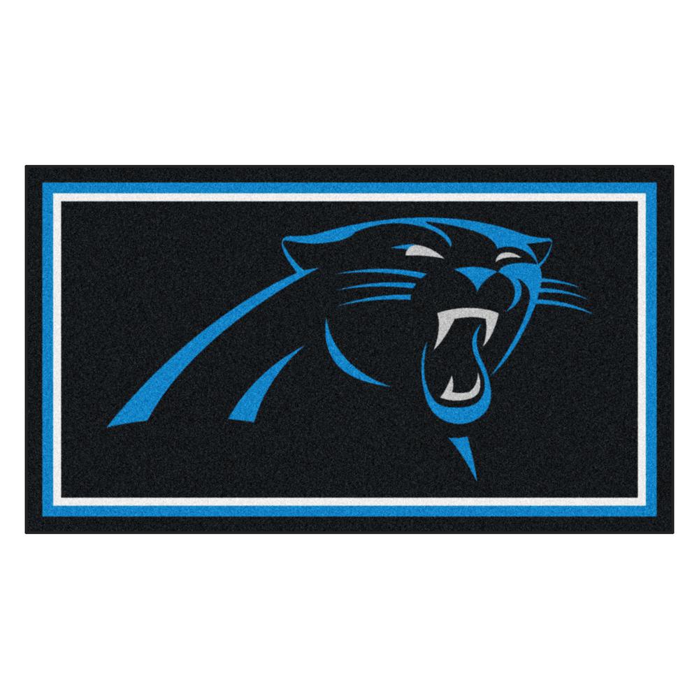 Fanmats Nfl Carolina Panthers 3 Ft X 5 Ultra Plush Area Rug