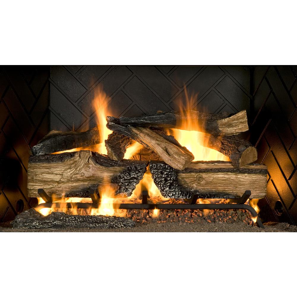 Emberglow Country Split Oak 30 In Vented Gas Log Set Ng Lp With