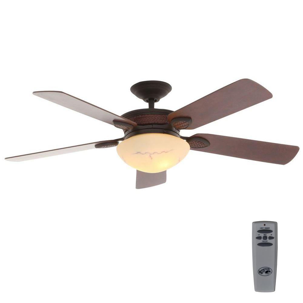 Hampton Bay San Lorenzo 52 in. Indoor Rustic Ceiling Fan ...