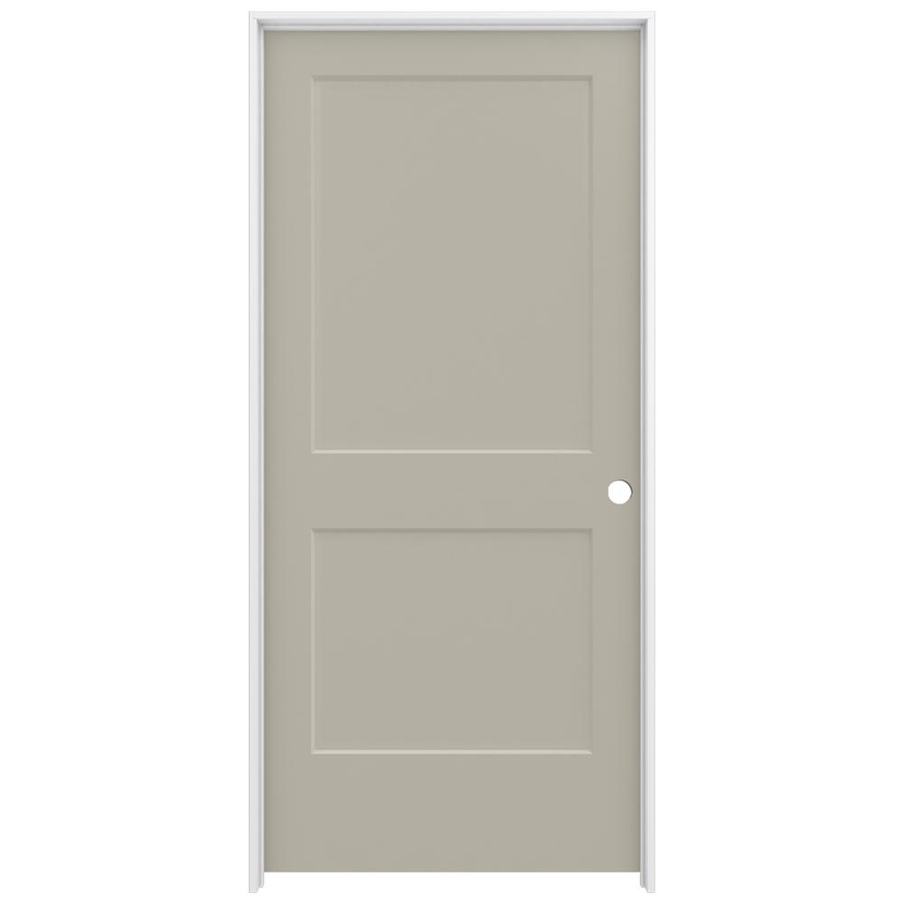 JELDWEN 36 in. x 80 in. Monroe Desert Sand LeftHand Smooth Solid Core