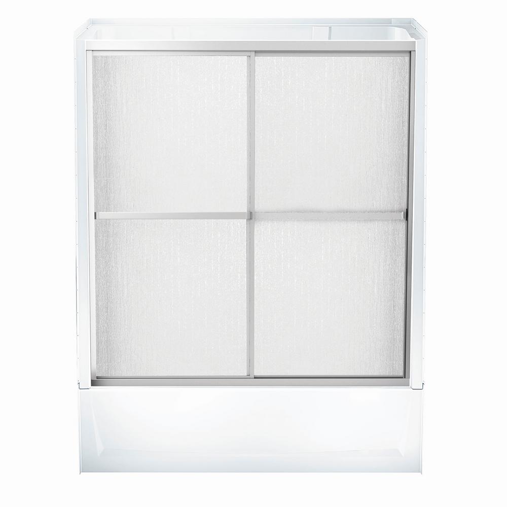 Aquatic A2 30 In X 60 76 Right Hand Drain 4 Piece Direct To Stud Tub Shower Kit White With Door Chrome