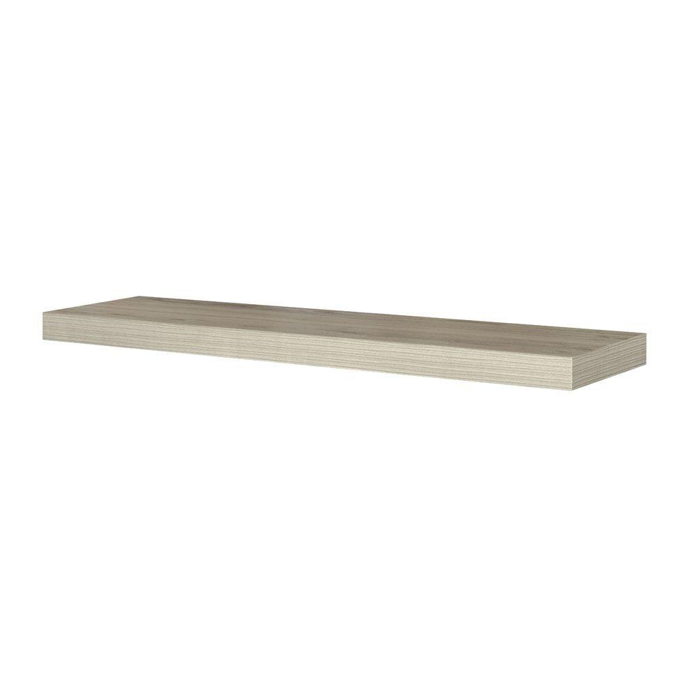 Home Decorators Collection Chicago 10 in. W x 42 in. D Floating Grey Oak Decorative Ledge