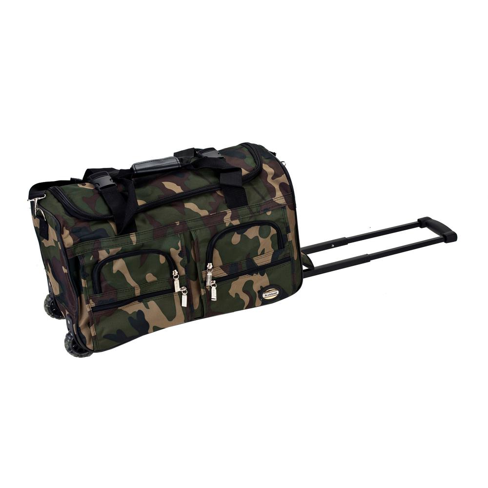 Rockland Voyage 22 in. Rolling Duffle Bag, Camo, Green was $79.99 now $27.6 (65.0% off)