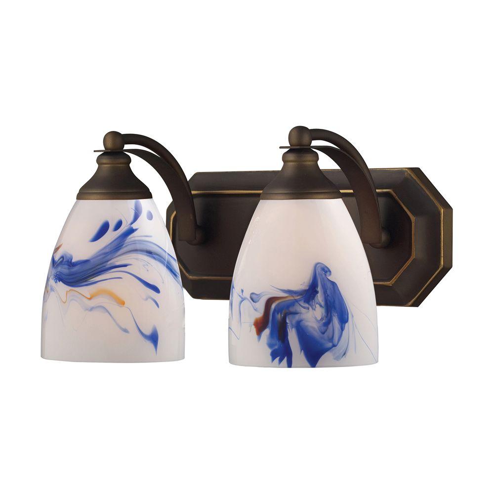 Titan Lighting 2Light Polished Chrome Wall Mount Vanity LightTN5630 The Home Depot