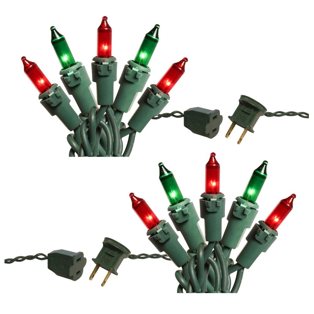 Red//Green Lumabase 38702 100 Count Mini String Lights