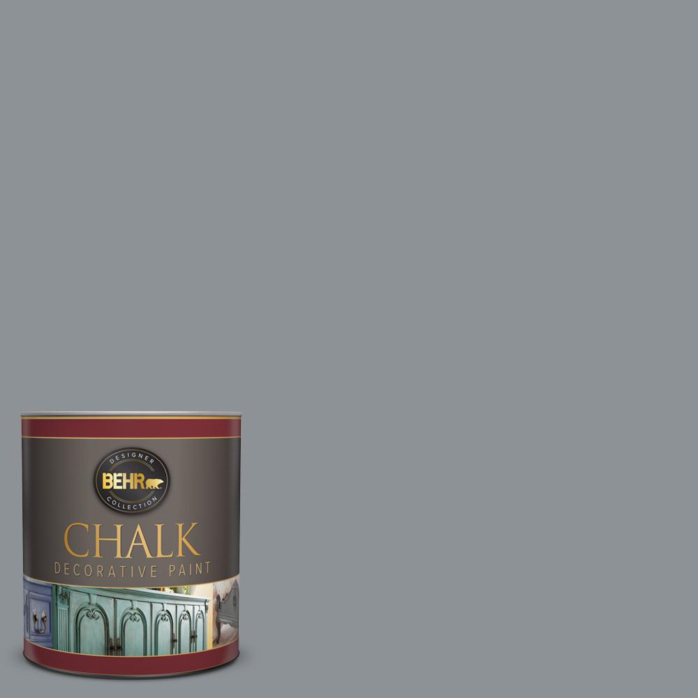 BEHR 1 Qt PPU26 05 Flint Gray Interior Chalk Finish Paint 710004   Flint Gray Behr Chalked Paint 710004 64 1000 