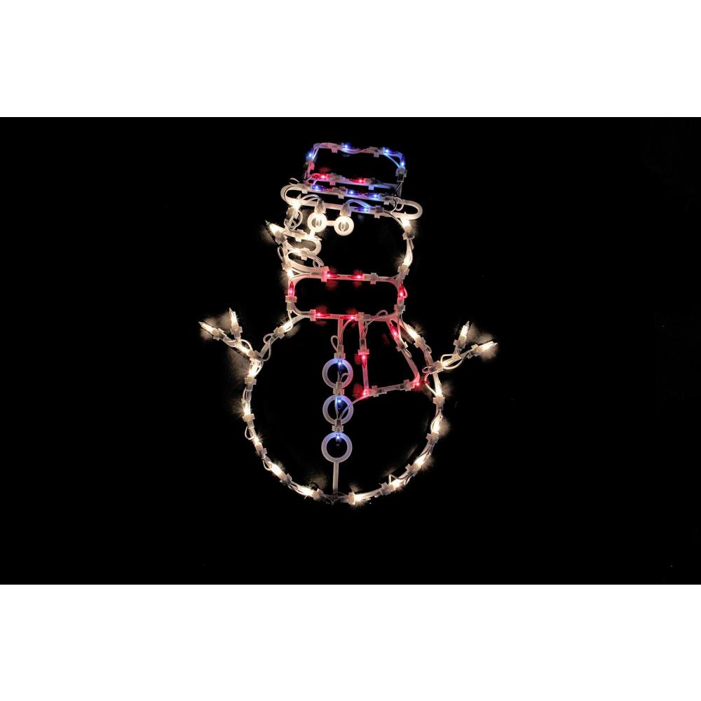 Northlight 18 In Lighted Snowman Christmas Window Silhouette