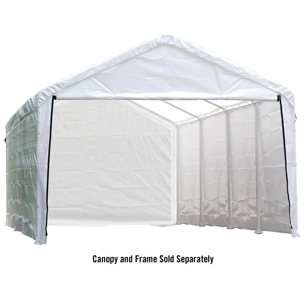 ShelterLogic Enclosure Kit for Super Max 12 ft. x 30 ft. White Canopy