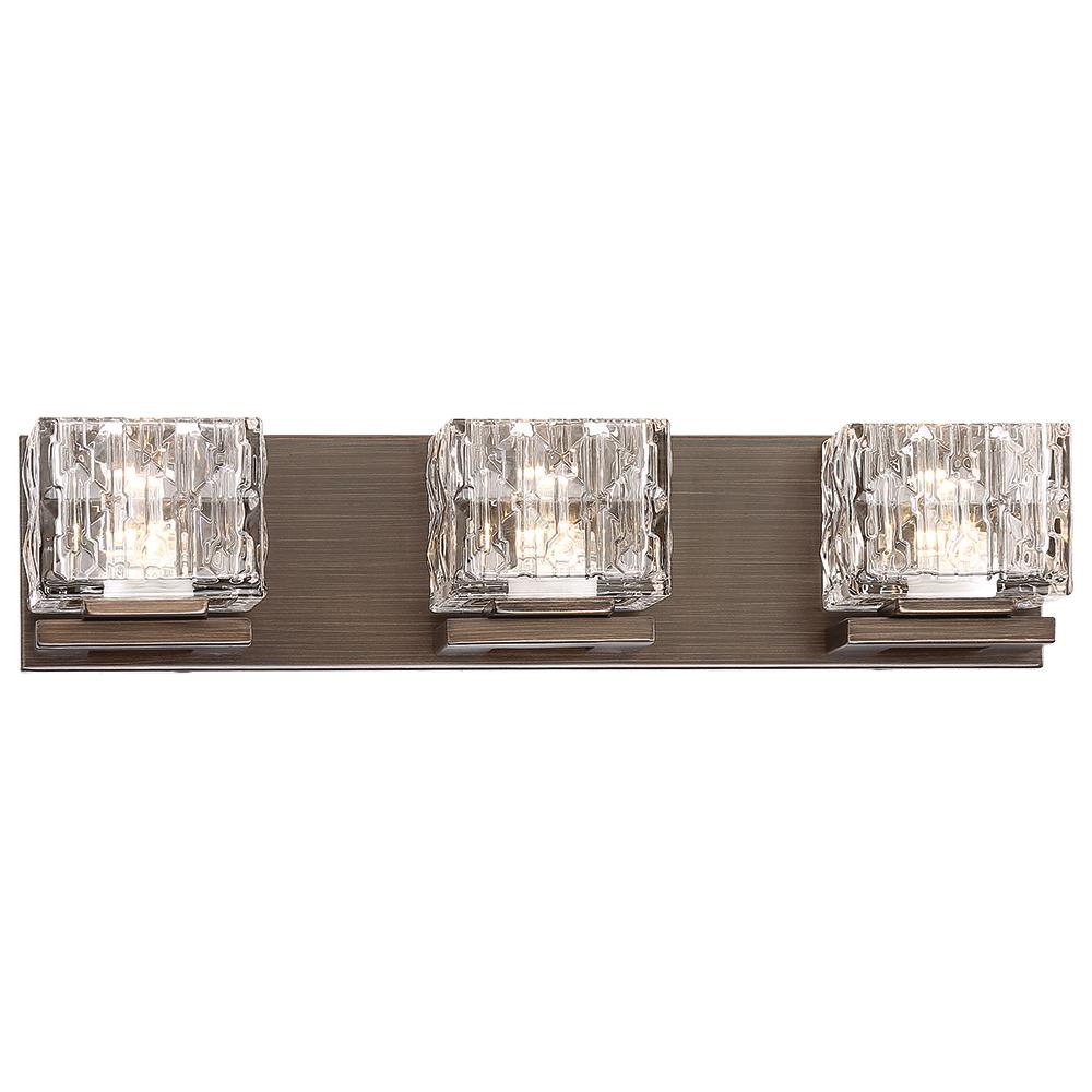 Good Lumens By Madison Avenue 100 Watt Equivalent Metallic Bronze Integrated Led Bath Light 70003 The Home Depot