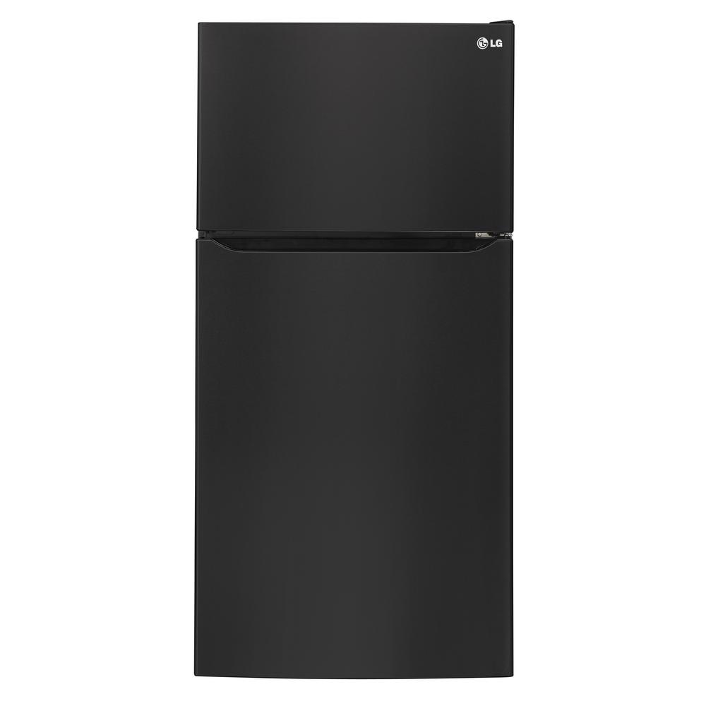 LG Electronics 24 cu. ft. Top Freezer Refrigerator in Smooth Black