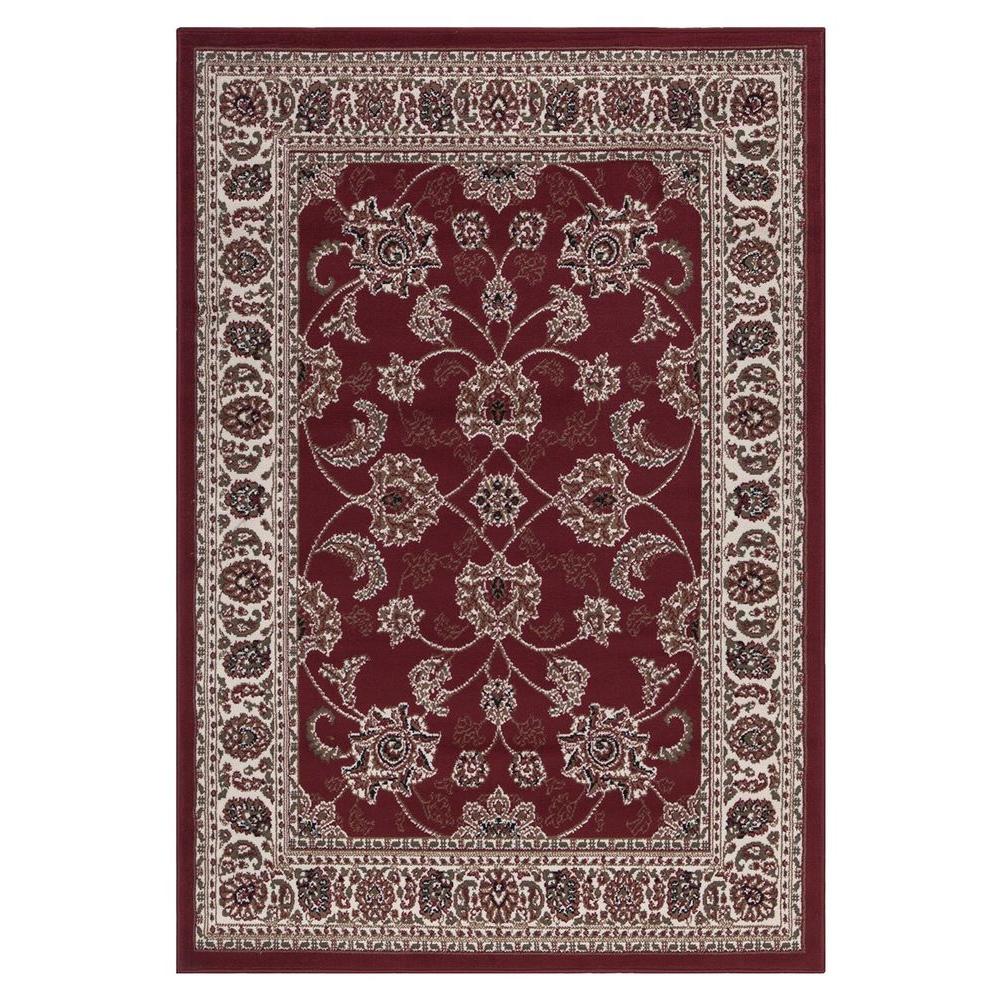 Sweet Home Stores Clifton Collection Traditional Persian Oriental Design Red 8 ft. x 10 ft. Area