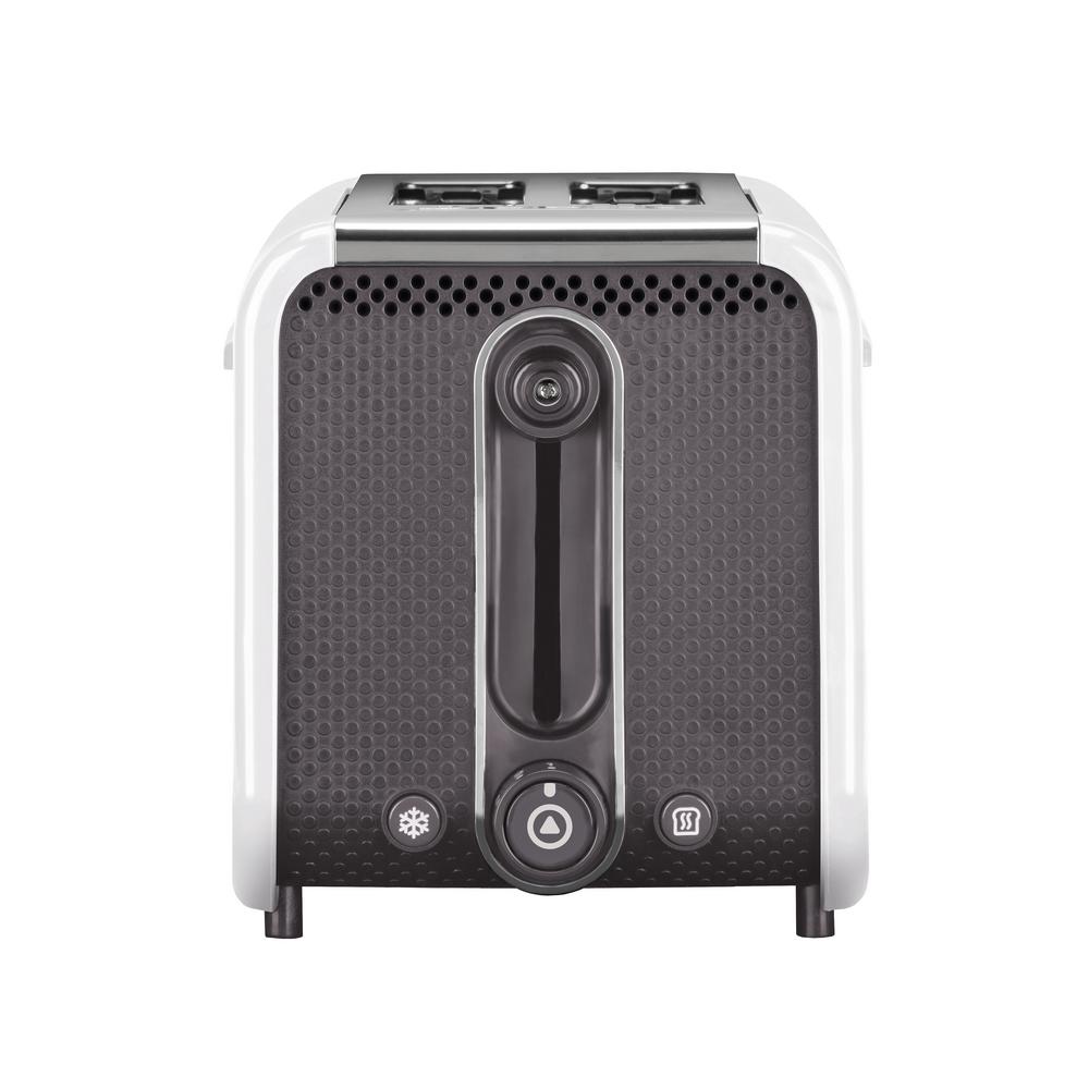 Dualit Studio 4Slice White/Grey Toaster 46432 The Home Depot