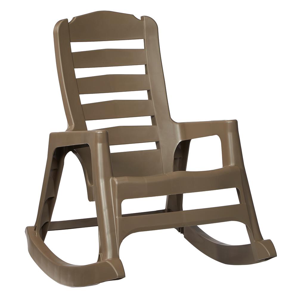 Big Easy Plastic Outdoor Rocking Chair Mushroom 8080 96 4300 The Big Easy Plastic Outdoor Rocking Chair