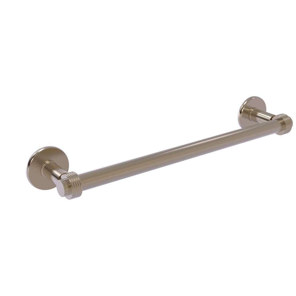 Allied Brass Continental Collection 36 in. Towel Bar with Groovy Detail