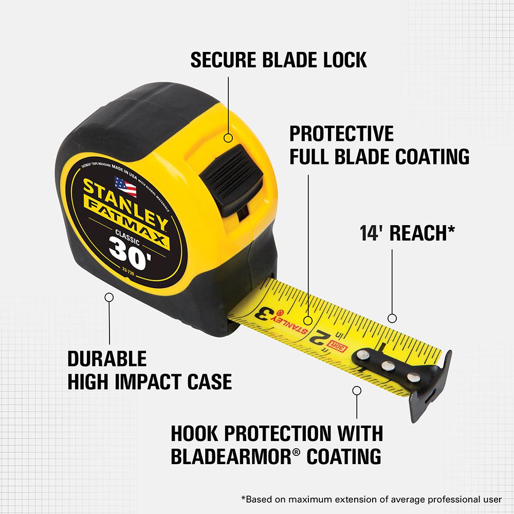 stanley 30 metre tape measure