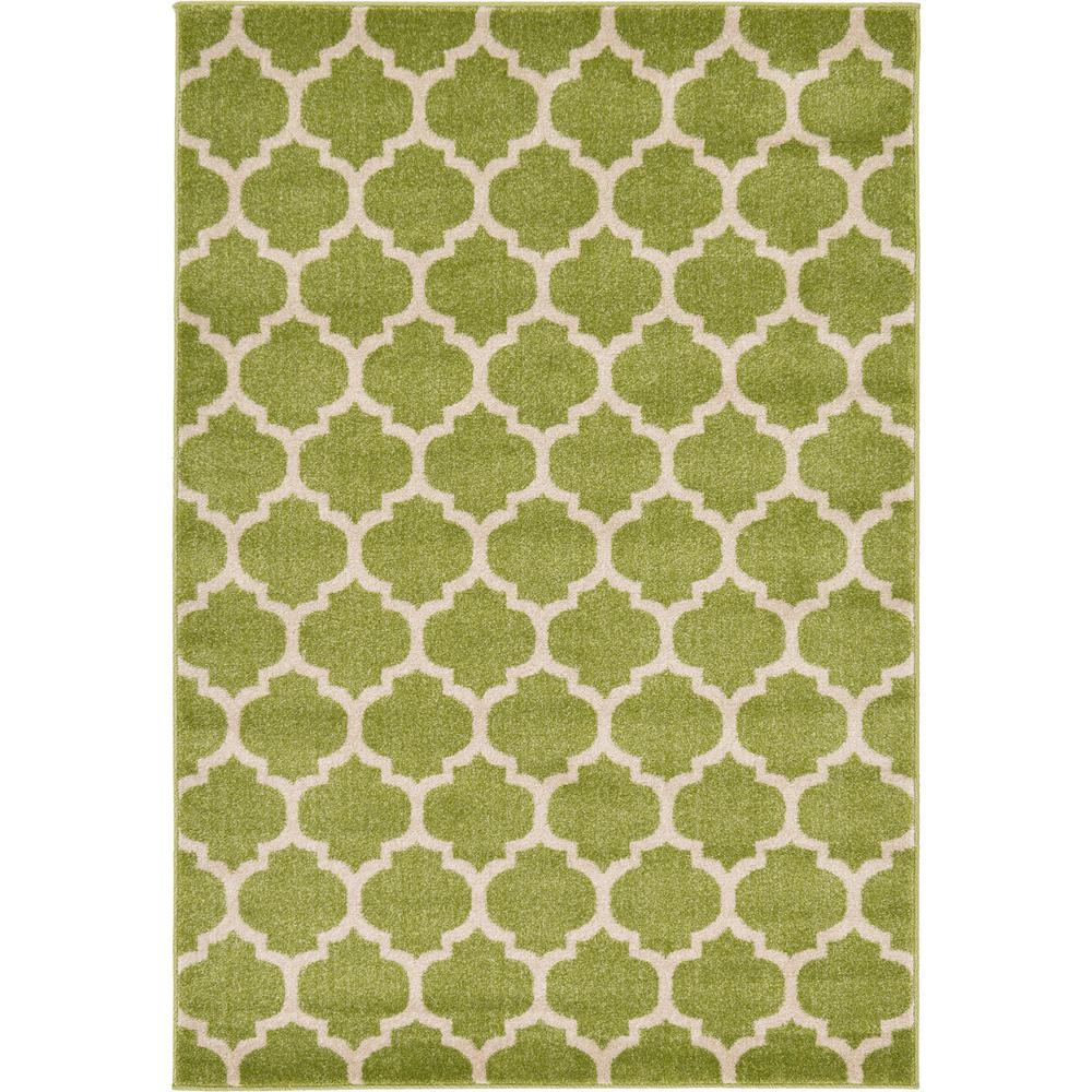 Unique Loom Trellis Philadelphia Light Green Beige 4 0 X 6 Area Rug