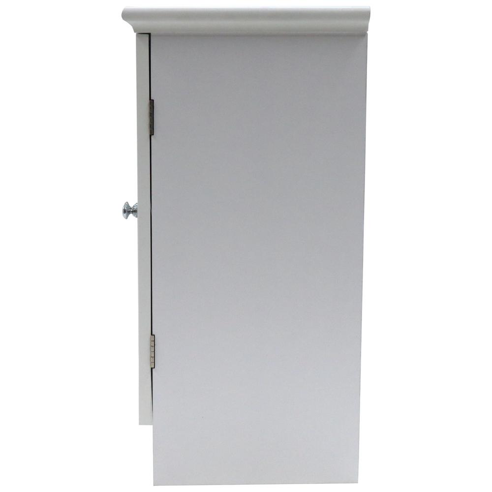 Redmon Contemporary Country 23 5 In W X 11 75 D H Free Standing Double Door Cabinet With Shaker Panels White 5234wh The Home Depot - Free Standing Kitchen Cabinets Home Depot