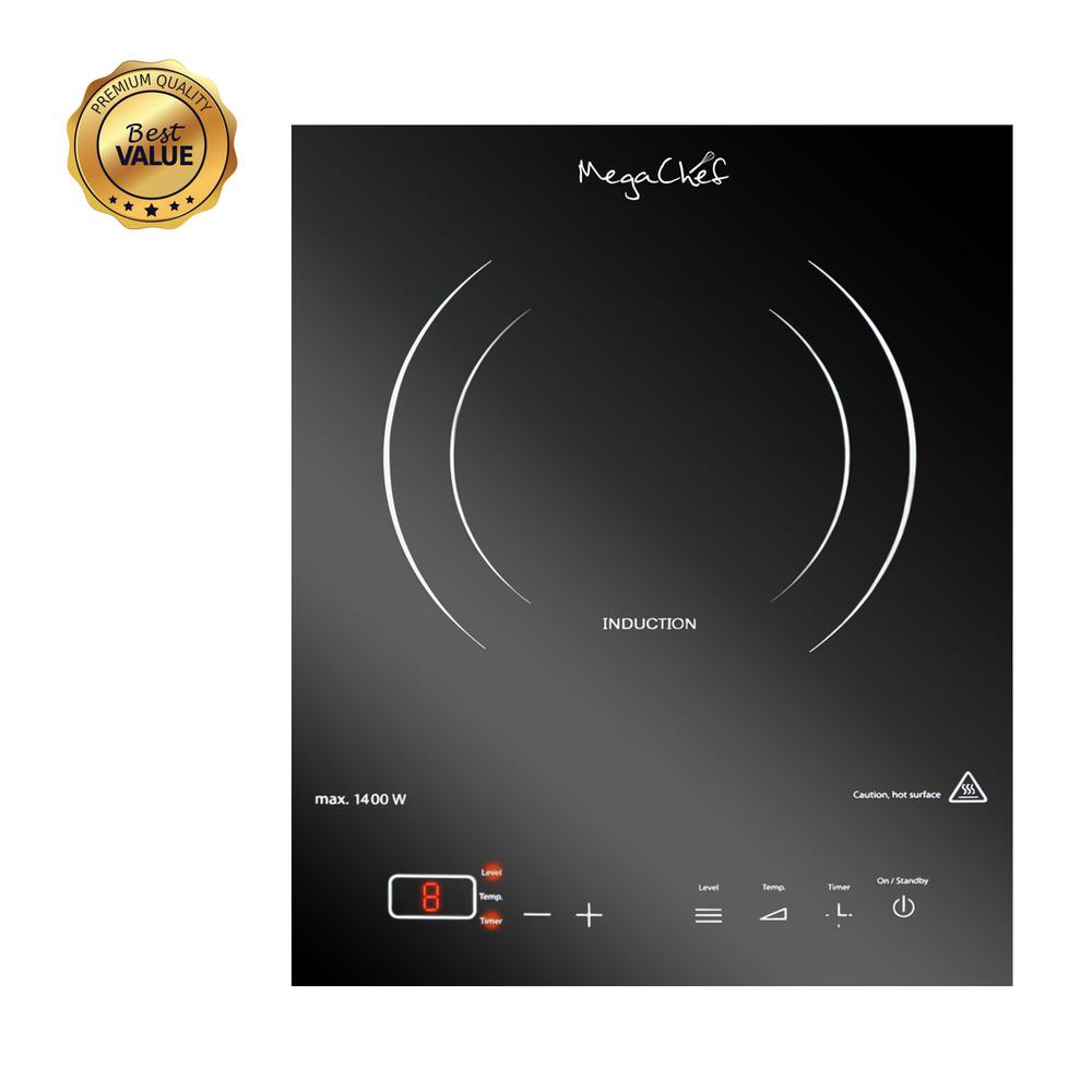 Megachef Portable 11 In Ceramic Gl Induction Cooktop Black Ceramic Gl Induction Cooktop