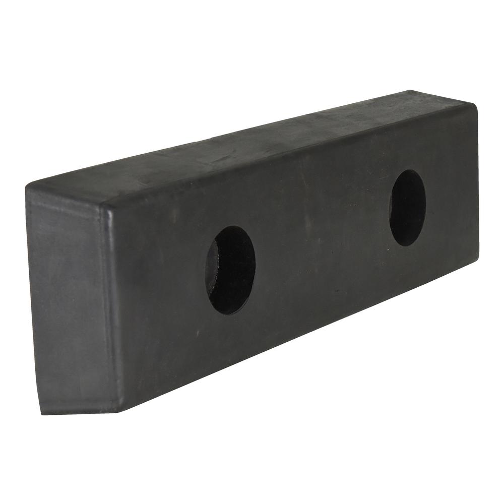Vestil 2 in. x 16 in. x 5 in. Rectangle Molded Rubber BumperB516