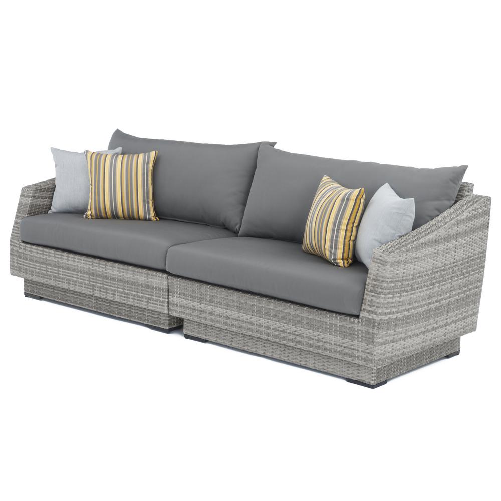 Rst Brands Cannes 2 Piece All Weather Wicker Patio Sofa With