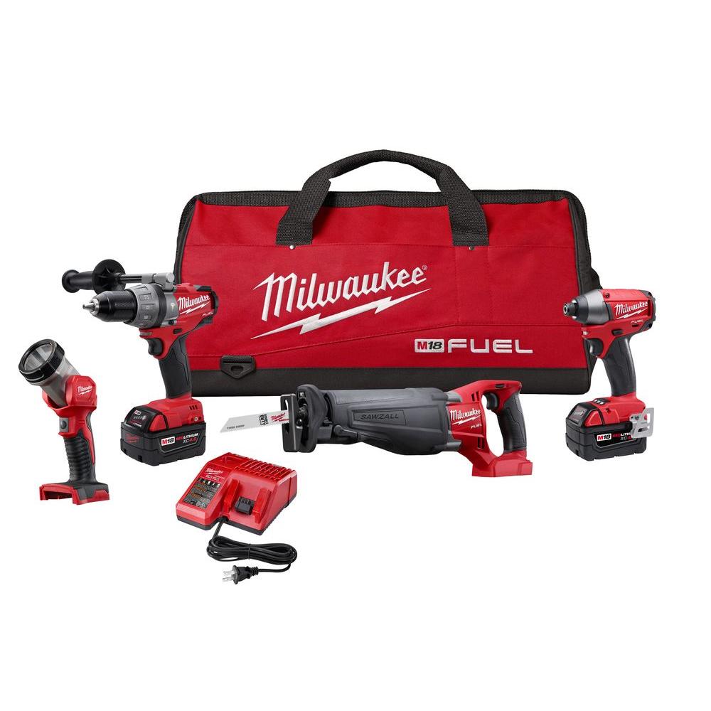 Milwaukee M18 FUEL 18Volt LithiumIon Brushless Hammer Drill/Impact